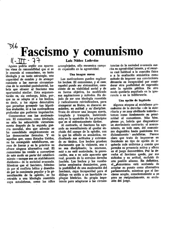 Fascismo Y Comunismo Archivo Linz De La Transici N Espa Ola