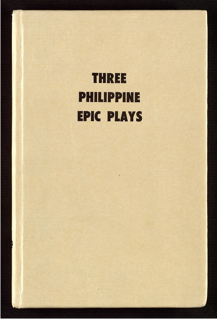 Three Philippine epic plays La biblioteca de Fernando Zóbel