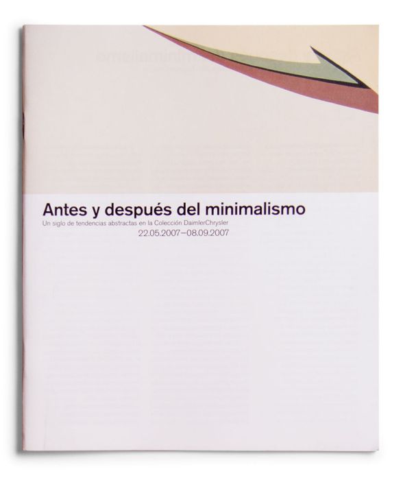 Catálogo : Antes y después del minimalismo. Un siglo de tendencias abstractas en la colección DaimlerChrysler