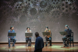 Alejandro Saá, Isabel Dimas, Ernesto Caballero, Isabel Madolell y Chema Adeva. Leandro Fernández de Moratín: su vida, su obra, su tiempo Moratín y el teatro