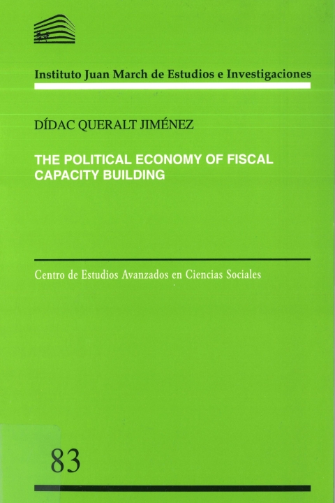 Portada de "The Political Economy of Fiscal Capacity Building"