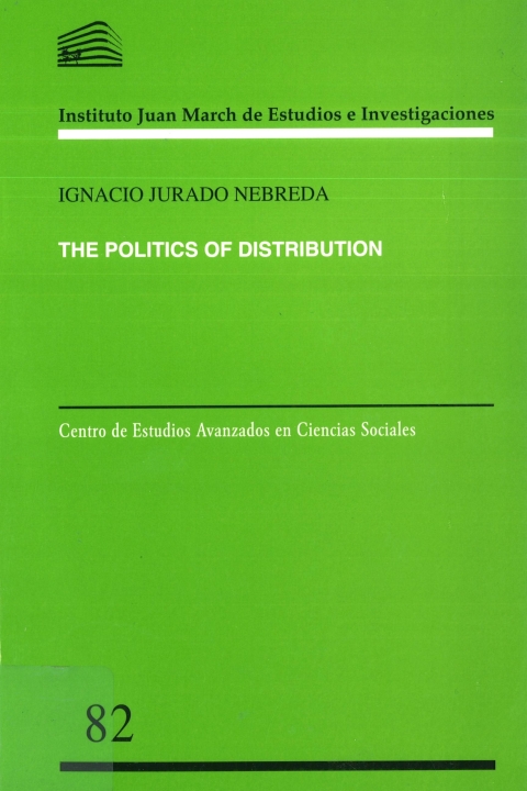 Portada de "The Politics of Distribution"