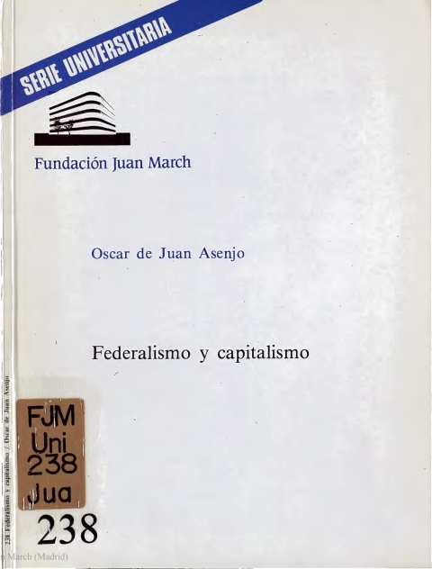 Portada de "Federalismo y capitalismo"