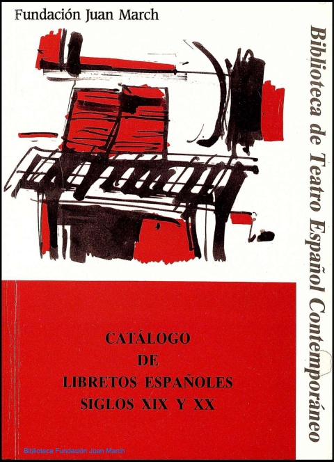 Portada de "Catálogo de libretos españoles siglos XIX y XX"