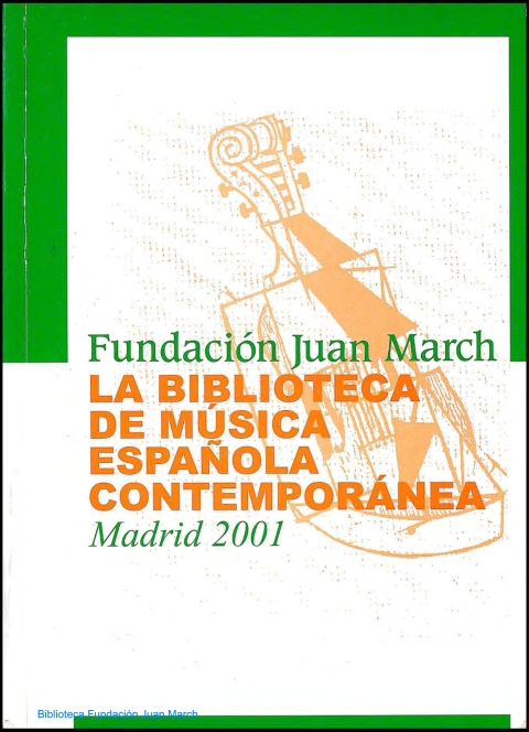 Portada de "La Biblioteca de Música Española Contemporánea"