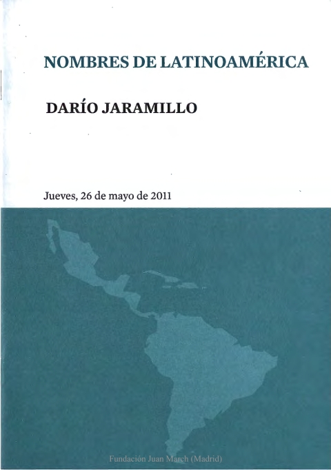 Portada de "Darío Jaramillo."