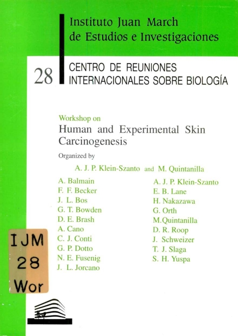 Portada de "Workshop on Human and Experimental Skin Carcinogenesis"