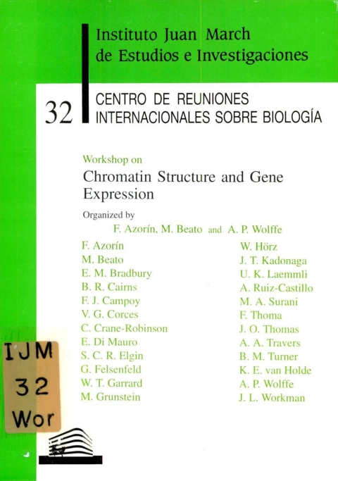 Portada de "Workshop on Chromatin structure and Gene Expression"