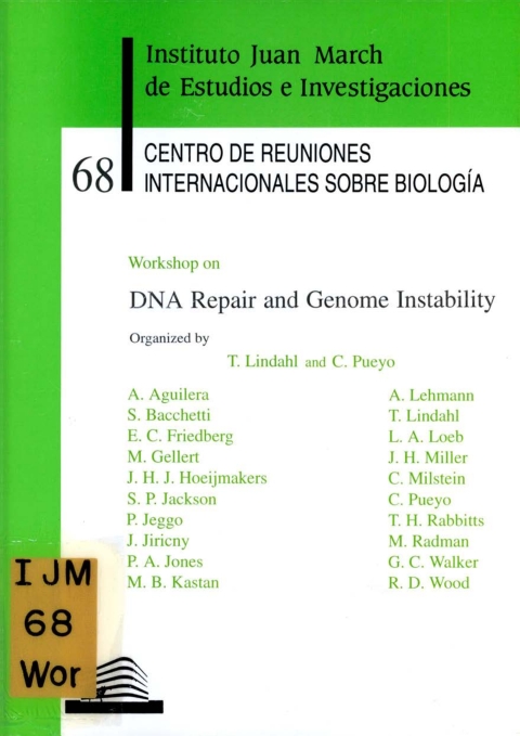 Portada de "Workshop on DNA Repair and Genome Instability"