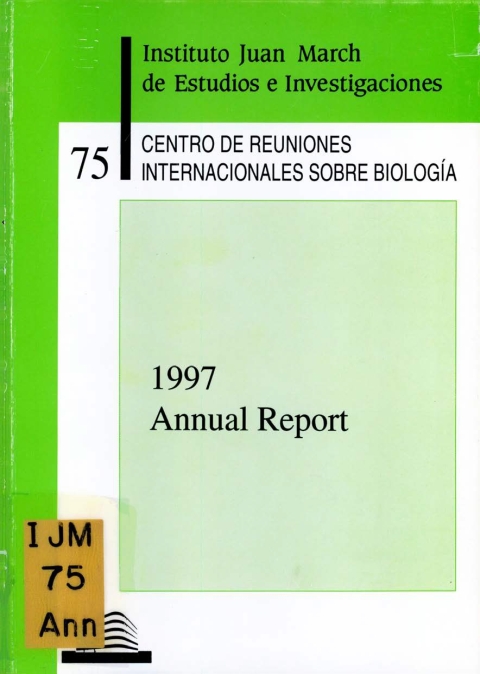 Portada de "Annual Report 1998"
