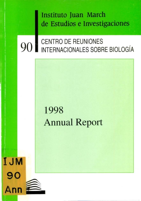 Portada de "Annual Report 1999"