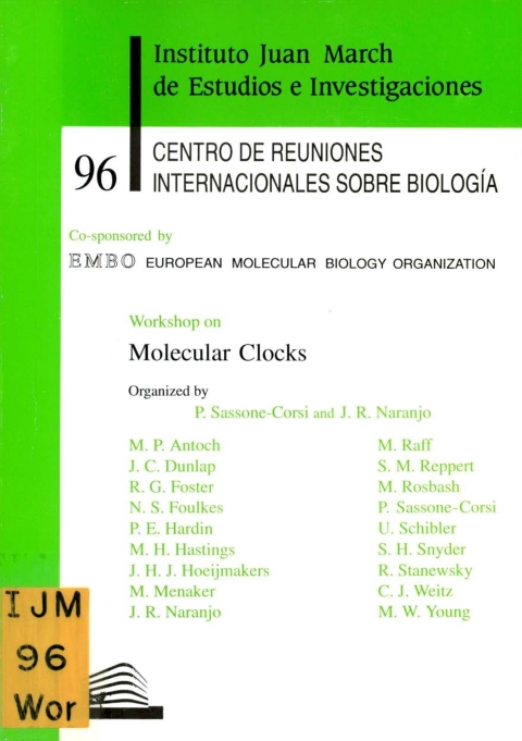 Portada de "Workshop on Molecular Clocks"