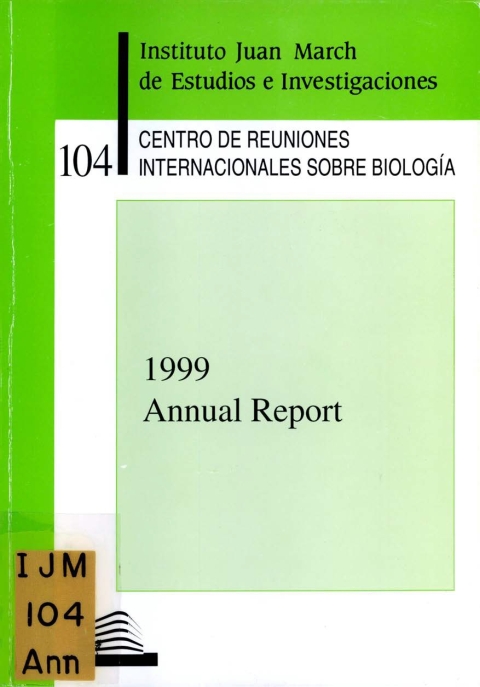 Portada de "Annual Report 2000"