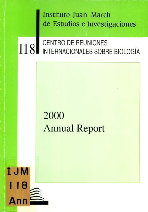 Portada de "Annual Report 2001"