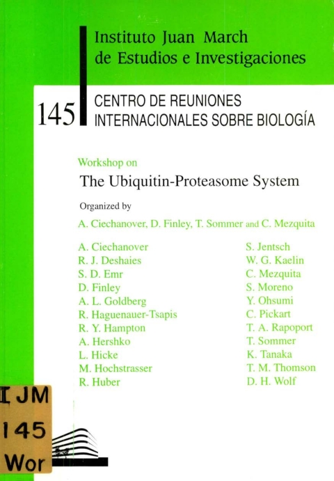 Portada de "Workshop on The Ubiquitin-Proteasome System"