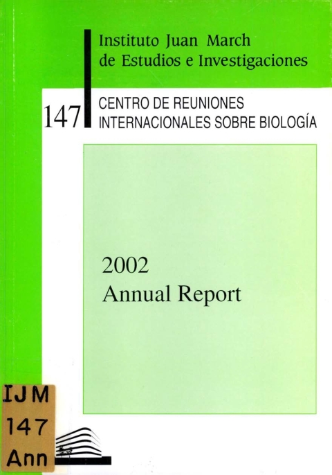 Portada de "Annual Report 2002"