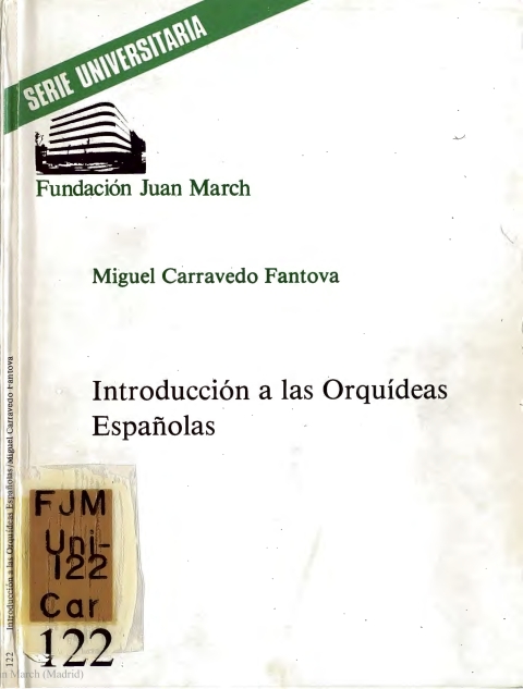 Portada de "Introducción a las orquídeas españolas"