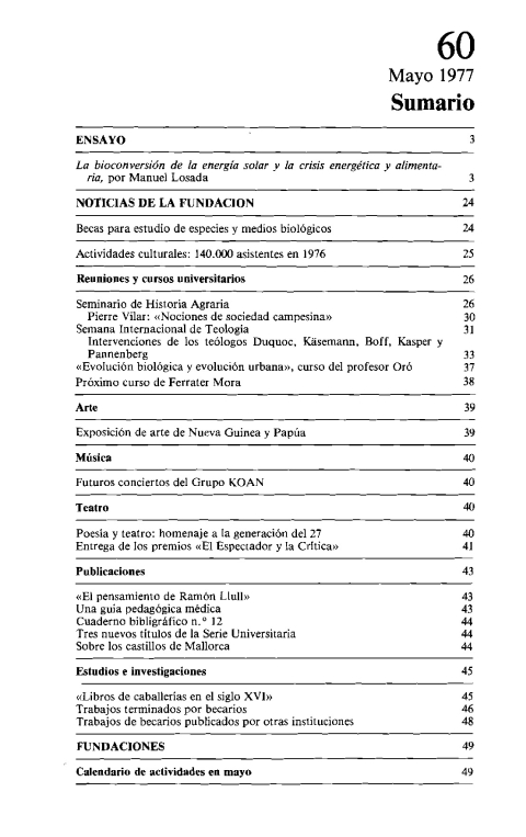 Portada de "Boletín mayo 1977"