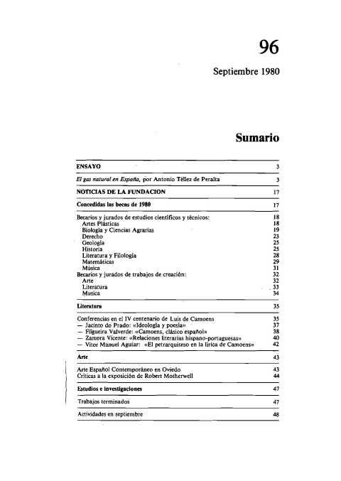 Portada de "Boletín septiembre 1980"