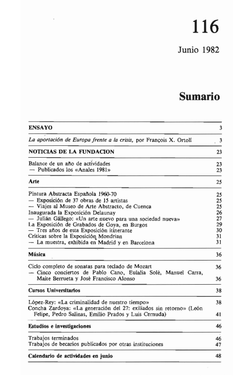 Portada de "Boletín junio 1982"