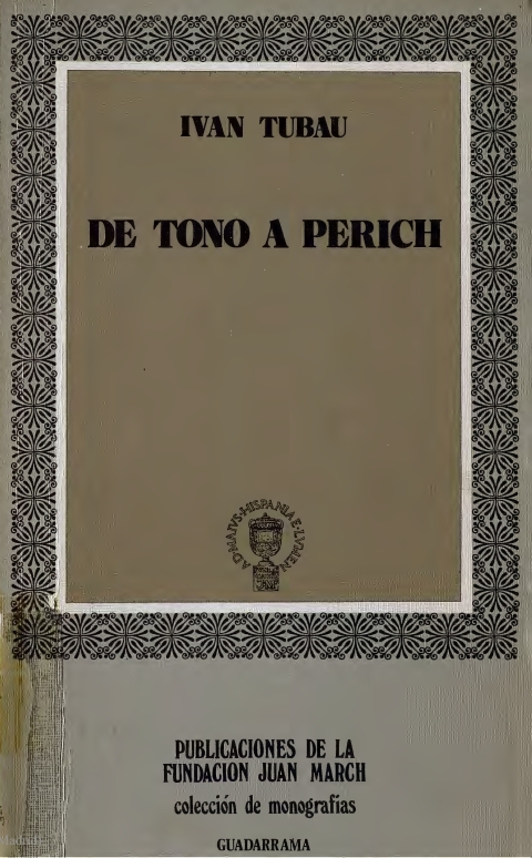 Portada de "De Tono a Perich : el chiste gráfico en la prensa española de la posguerra (1939-1969)"