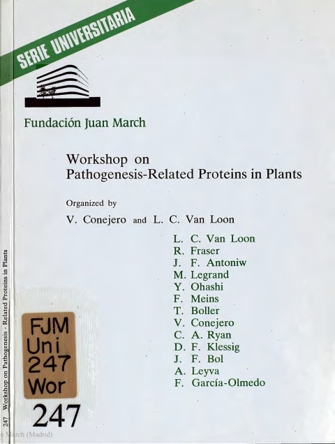 Portada de "Workshop on Pathogenesis-Related Proteins in Plants"