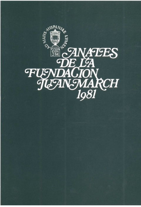 Portada de "Anales 1981"