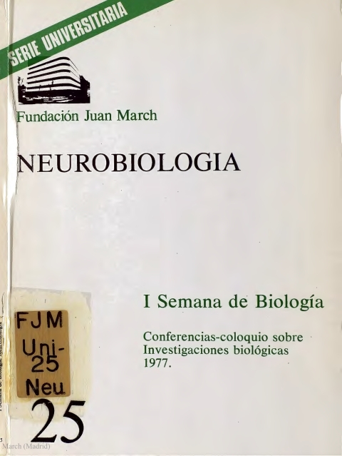 Portada de "Neurobiología"