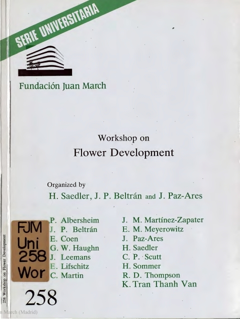 Portada de "Workshop on Flower Development"