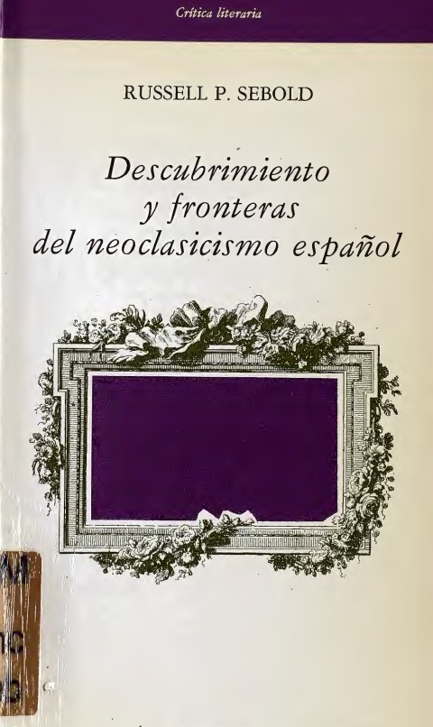 Portada de "Descubrimiento y fronteras del neoclasicismo español"