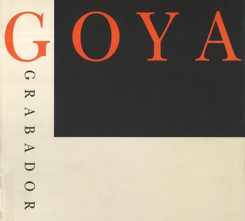 Portada de "Goya grabador"