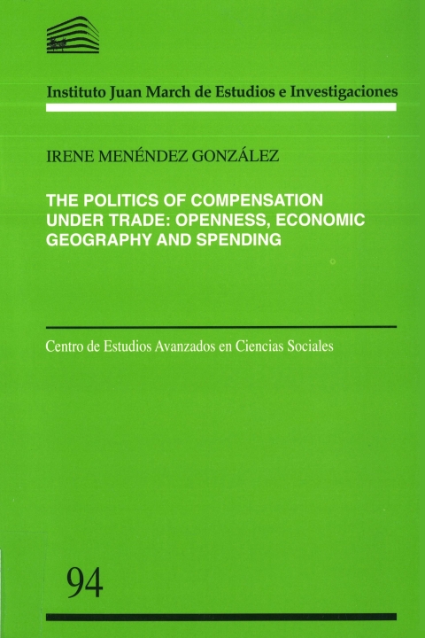 Portada de "The Politics of Compensation under Trade: Openness, Economic Geography and Spending"