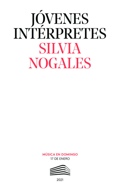 Portada de "Silvia Nogales. Jóvenes intérpretes. 17 de enero de 2021"