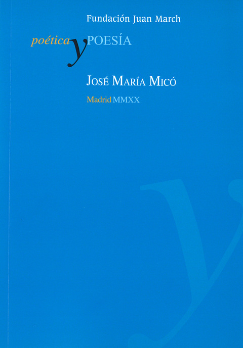Portada de "José María Micó"