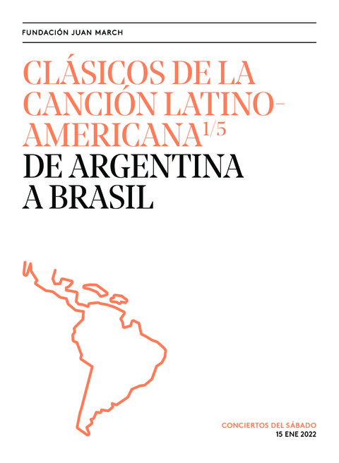 Portada de "Clásicos de la canción latinoamericana. De Argentina a Brasil. Conciertos del Sábado. 15 de enero de 2022"