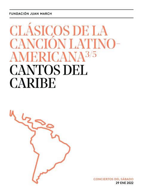 Portada de "Clásicos de la canción latinoamericana. Cantos del Caribe. Conciertos del Sábado. 29 de enero de 2022"