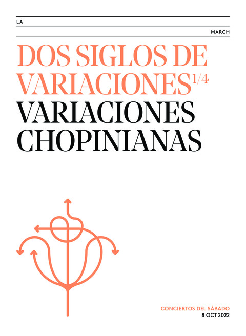 Portada de "Dos siglos de variaciones. Variaciones chopinianas. Conciertos del Sábado. 8 de octubre de 2022"