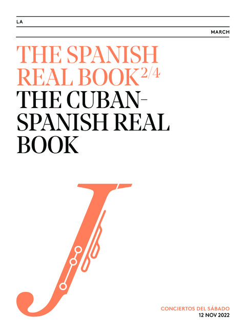Portada de "The Spanish Real Book. The Cuban-Spanish Real Book. Conciertos del Sábado. 12 de noviembre de 2022"