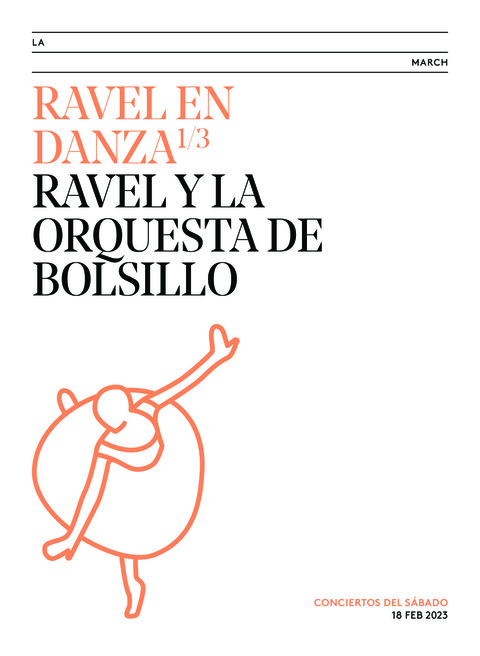 Portada de "Ravel en danza. Ravel y la orquesta de bolsillo. Conciertos del Sábado. 18 de febrero de 2023"