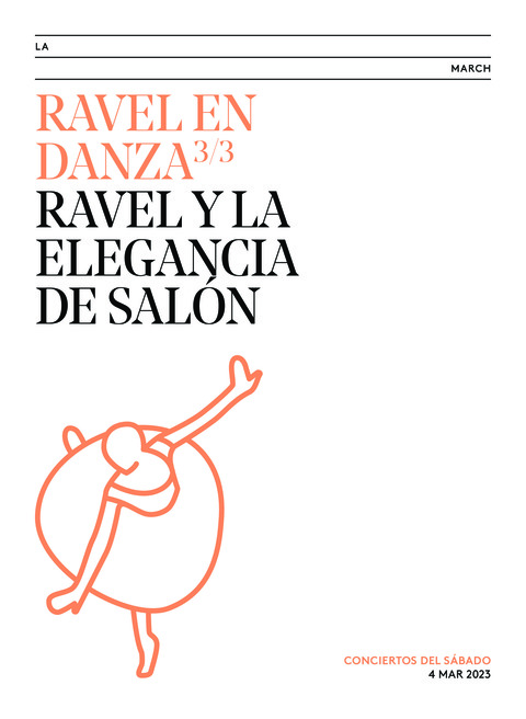 Portada de "Ravel en danza. Ravel y la elegancia de salón. Conciertos del Sábado. 4 de marzo de 2023"