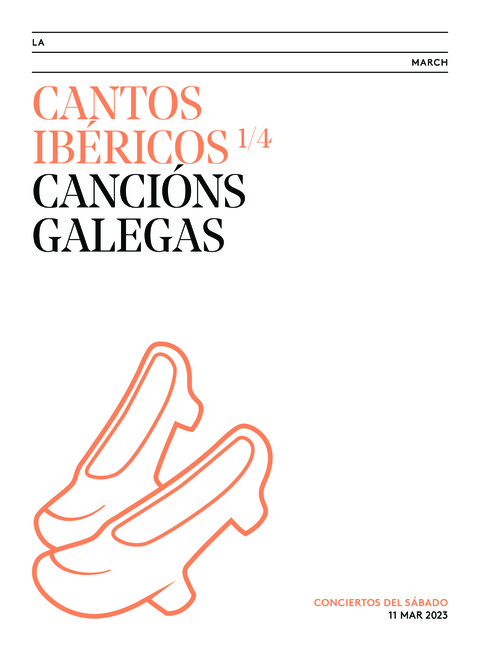 Portada de "Cantos ibéricos. Cancións galegas. Conciertos del Sábado. 11 de marzo de 2023"