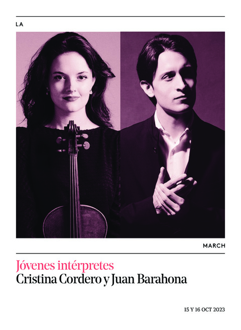 Portada de "Cristina Cordero y Juan Barahona. Jóvenes intérpretes. 15 de octubre de 2023"