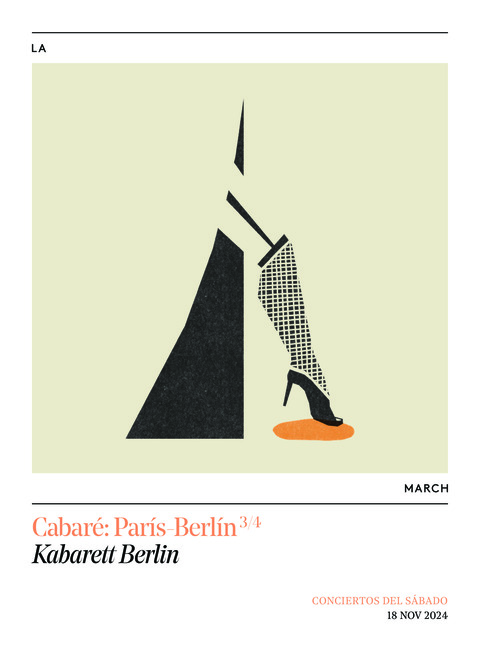 Portada de "Cabaré: París-Berlín. Kabarett Berlin. Conciertos del Sábado. 18 de noviembre de 2023"