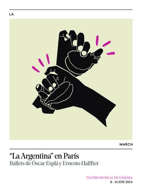 Portada de ""La Argentina" en París (ENSAYO GENERAL). Teatro Musical de Cámara. 7, 8, 10, 12, 13, 13 y 14 de enero de 2024"