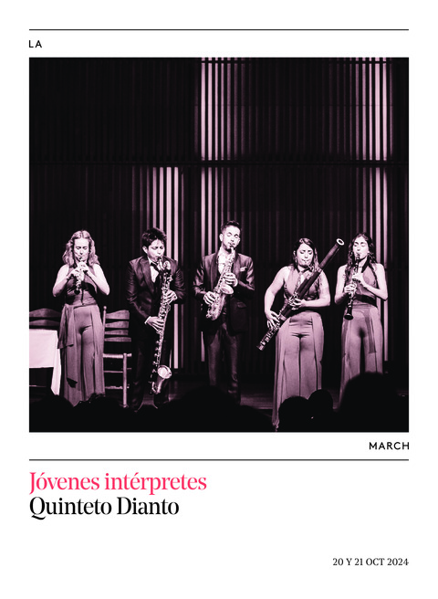 Portada de "Quinteto Dianto. Jóvenes intérpretes. 20 y 21 de octubre de 2024"