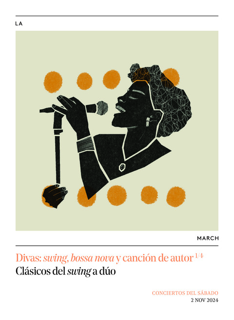 Portada de "Divas: swing, bossa nova y canción de autor. Clásicos del swing a dúo... Conciertos del Sábado. 2 de noviembre de 2024"