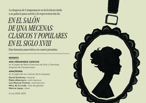 Portada de "Conciertos en familia. En el salón de una mecenas: clásicos y populares en el siglo XVIII. Conciertos del Sábado. 14 de diciembre de 2024"