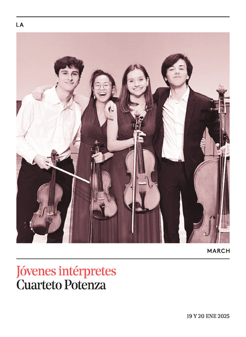 Portada de "Cuarteto Potenza. Jóvenes intérpretes. 19 y 20 de enero de 2025"