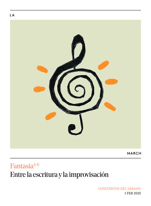 Portada de "Fantasía. Entre la escritura y la improvisación. Conciertos del Sábado. 1 de febrero de 2025"