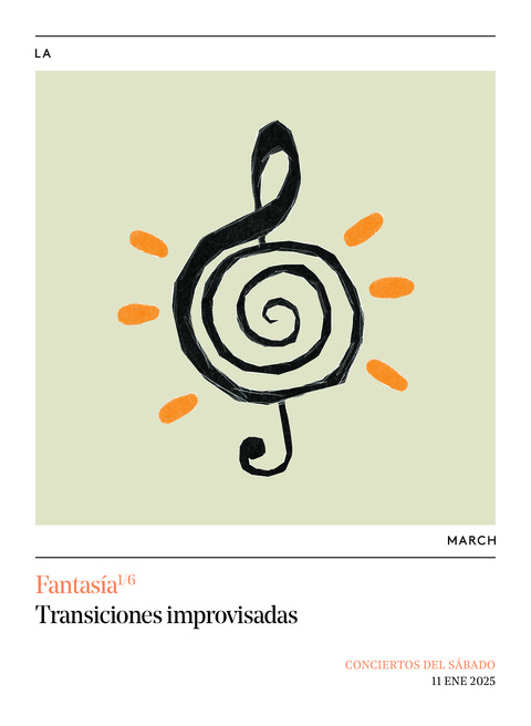 Portada de "Fantasía. Transiciones improvisadas. Conciertos del Sábado. 11 de enero de 2025"